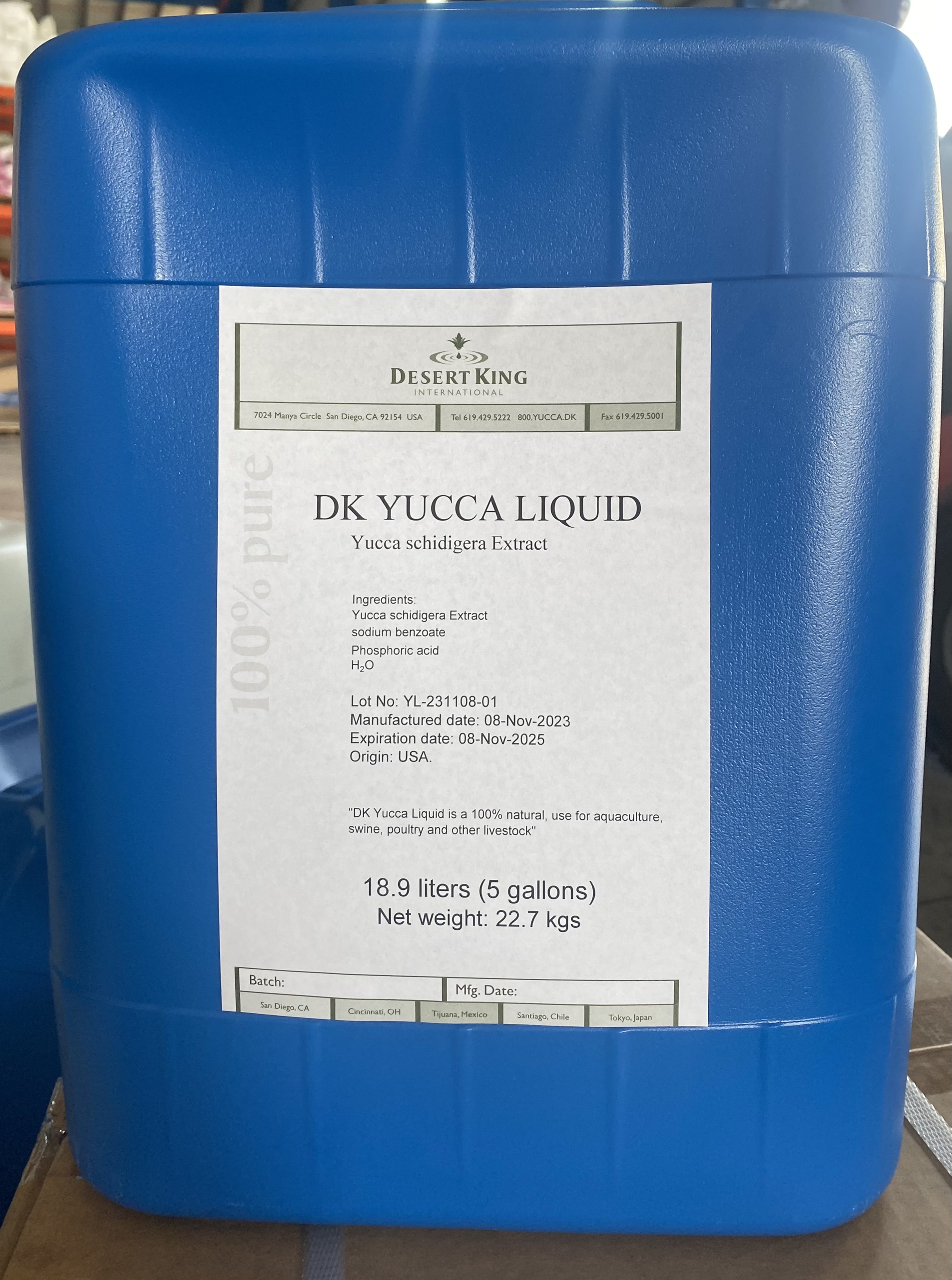 DK YUCCA LIQUID – Yucca nước, xử lý và ngăn ngừa khí độc